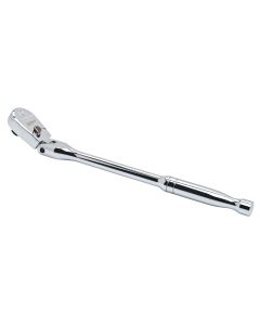 KDT81215XP image(0) - GearWrench 3/8 Inch Drive 120XP Full Polish Chrome Flex Head Teardrop Ratchet 13-1/2 Inch