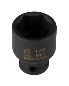 SUN816 image(0) - SUNEX SOC 1/2 1/4D IMP 6PT BLK