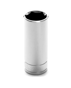 WLMW32422 image(0) - Wilmar Corp. / Performance Tool 1/2" Dr 6pt Deep Socket 22mm
