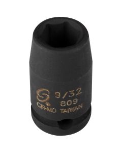 SUN809 image(0) - SUNEX SOCKET IMPACT 9/32 1/4IN. DRIVE STD 6 POINT
