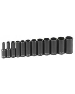 GRE1202D image(0) - Grey Pneumatic 3/8" Drive 12 Piece Deep Set - 12 Point