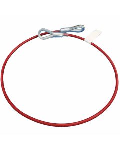 SRWV8208003 image(0) - PeakWorks Cable Anchor Sling, 1/4" PVC Coated Galv. Cable - 2 Eye Hooks - 3 FT