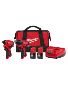 MLW3494-22 image(0) - Milwaukee Tool M12 Subcompact Brushless 2-Tool Combo Kit