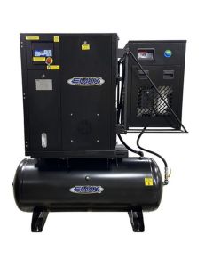 EMXERIK070001 image(0) - Emax Compressor 7.5HP 1PH Industrial Rotary Screw Compressor-80 Gal Tank Mount w/Air Dryer