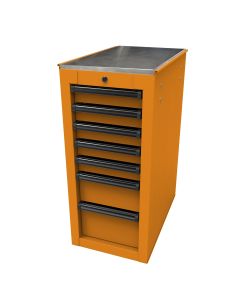 HOMOG08014070 image(0) - RS PRO 14-1/2 in. 7-Drawer Side Cabinet, Orange