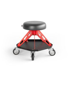 Vyper Industrial 400 lb Capacity Robust Steel Pro Shop Chair - Black/Red