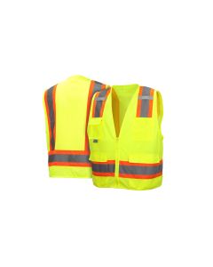 PYRRVZ2410M image(0) - Pyramex Pyramex Safety - Safety Vest - Hi-Vis Lime - Size 5X Large