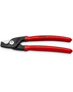 KNIPEX 6 1/4" Cable Shears with StepCut Cutting Edges packaged in clam shell