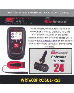 Bartec USA 3 Year Software License for the Tech600PRO w/ 24 RITE-SENSORS