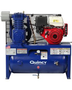 QAC471CS80VCB image(0) - Quincy Compressors 5 HP 80 Gallon Two-Stage Vertical 230V 1PH V MAX Air Compressor - Model QT1-5HP-80G