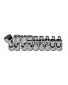 VIMUJET400 image(0) - VIM Tools Universal Joint E-TORX 1/4 Inch Drive Set, Inverted TORX Drivers E4 Thru E16