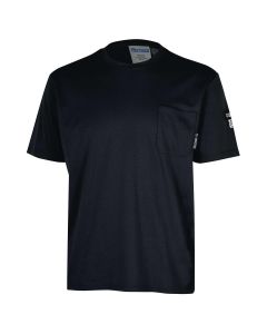 OBRZFI109-XL image(1) - OBERON T-Shirt - 100% FR/Arc-Rated 7 oz Cotton Interlock - Short Sleeves - Navy - Size: XL