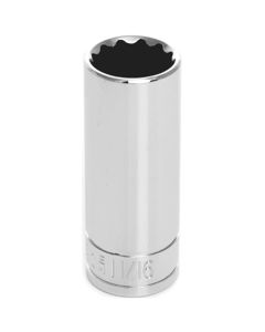 Wilmar Corp. / Performance Tool 3/8" Dr 12pt Deep Socket 11/16