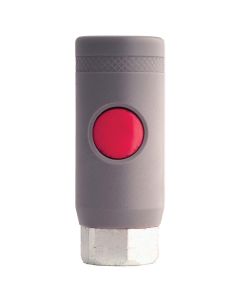 MILS99705 image(2) - Milton Industries 1/4" Fem. Safety Coupler "M"-Style