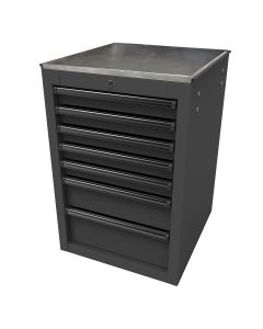 Homak Manufacturing RS PRO 22 in. 7-Drawer Side Cabinet, Black