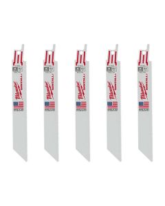 MLW48-00-5186 image(0) - Milwaukee Tool 6" 24 TPI   SAWZALL Blades (5 Pk)