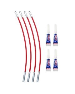 MLW48-22-4191 image(0) - Milwaukee Tool 4PK Polyester Fish Tape Replacement Flexible Metal Leader