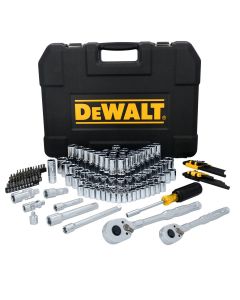 DWTDWMT45404 image(0) - DeWalt 182Pc 14/38/12Dr Skt Set