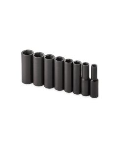 SKT4078 image(0) - S K Hand Tools SOCKET SET IMPACT 3/8IN. DRIVE 8PC SAE DEEP 6 PT