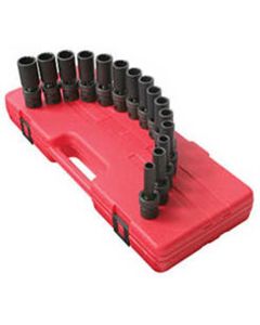 SUN317MRD image(0) - SUNEX 3/8" DR 17MM SEMI-DEEP IMP SKT