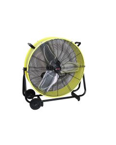 KTI77740 image(0) - K Tool International Drum Fan 24 Inch Industrial Direct Drive Tilting, Safety Yellow