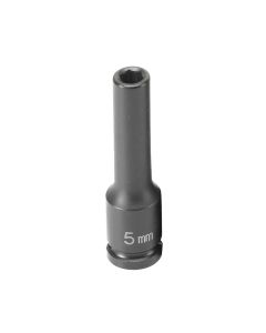 Grey Pneumatic 1/4" Drive x 5mm Magnetic Deep Socket