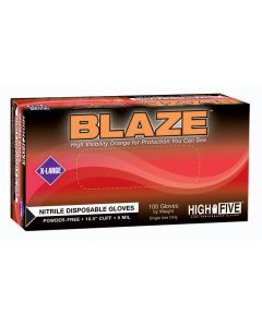 MFXN483 image(1) - Microflex BLAZE PF NITRILE EXAM GLOVES LARGE