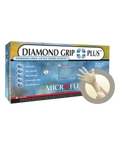 MFXDGP350L-CASE image(0) - Microflex CASE OF DIAMOND GRIP PLUS LATEX GLOVES large TEN 100pks