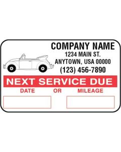DOWSCL1000 image(0) - John Dow Industries OIL CHANGE LABELS W/ LOGO