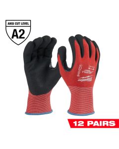 MLW48-22-8926B image(0) - Milwaukee Tool 12 Pair Cut Level 2 Coated Nitrile Dipped Gloves - M