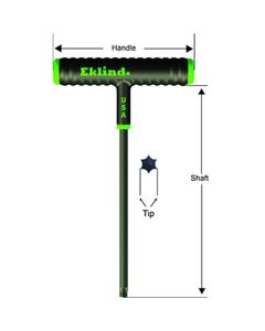 EKL68645 image(0) - Eklind Tool Company Power-T T-Handle Torx Key T45