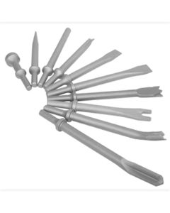 SUNEX AIR CHISEL SET, 10PC.
