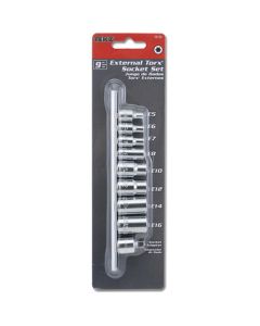 TITAN 9PC EXTERNAL STAR SOCKET SET