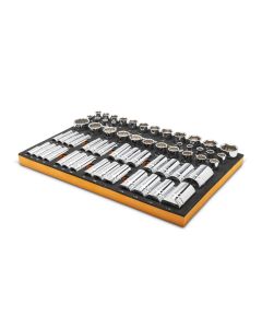 KDTGWMSSKT12SAE image(0) - GearWrench 60 Piece 1/2 Inch  Drive Master SAE Socket Set Inch Foam Storage Tray