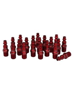 Milton Industries ColorFit Plugs, M-style Red, 1/4" NPT Male