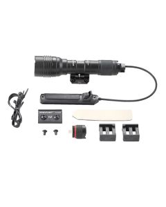STL88066 image(0) - Streamlight ProTac Rail Mount HL-X Multi-Fuel Long Gun Light - Includes remote switch, tail switch, remote retaining clips, M-LOK&reg; mount, mounting hardware and 2 CR123A lithium batteries - Black
