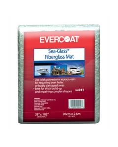 FIB942 image(0) - Fibre glass Evercoat Sea-Glass 100942 Fiberglass Mat, 0.75 oz Bag, White/Neutral, Solid