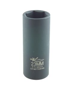 KTI38223 image(1) - K Tool International SOC 23MM 1/2D IMP 6PT DP BLK