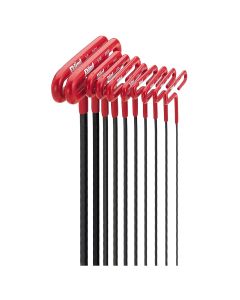 EKL53910 image(1) - Eklind Tool Company HEX KEY SET 10 PC T-HANDLE 9IN. SAE 3/32-3/8IN.CSH