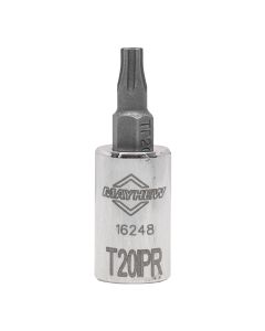 MAY16248 image(1) - Mayhew Mayhew T20IPR Tamper Torx Plus&reg; Short Insert Socket Bit, 1/4-Inch Drive