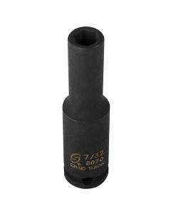 SUN807D image(0) - SUNEX SOCKET IMPACT 7/32 1/4IN. DRIVE DEEP 6 POINT