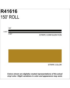 SHARPLINE CONVERTING INC MS, 1/4" X 150'; Gold Metallic