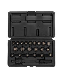 SUN1818 image(0) - SUNEX IMPACT SOCKET SET 1/4 DR. 23PC MASTER MAGNETIC