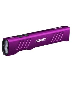 COS31365 image(0) - COAST Products Slayer Pro 1150 Lumen Rechargeable Flashlight with Beamsaver Memory Mode - Purple