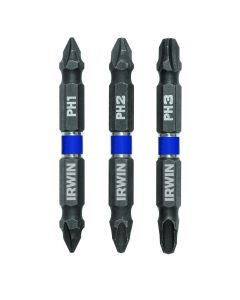 IRWIWAF32DEPHMIX3 image(0) - Irwin Industrial 3PC Double-Ended Screwdriver Power Bit 2-3/8