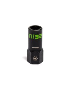 GETXAS28 image(0) - Grip Edge Tools 11/32" 1/4" Dr RPT Socket Extractor with FORS (Standard Length)
