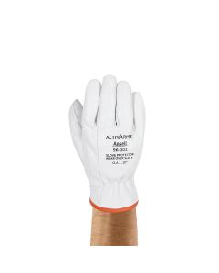 ASLRIGLVCVR100 image(0) - Ansell ACTIVARMR 96-002 RIG Low Voltage Class 0&00 LEATHER COVER SZ 10