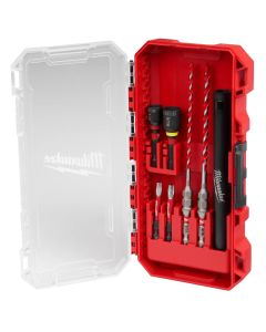 MLW48-20-9097 image(0) - Milwaukee Tool 7PC SHOCKWAVE Impact Duty Carbide Hammer Drill Bit Concrete Screw Install Set