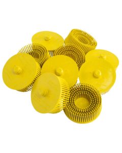 SRK13357 image(2) - Shark Industries 2" Yellow Finger Disc - 80 Grit - 10 Pk