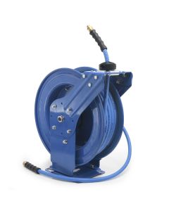 BLBBBRDA3850 image(0) - BluBird Rubber Air Hose Reel Dual Arm Assembly 3/8" x 50'
